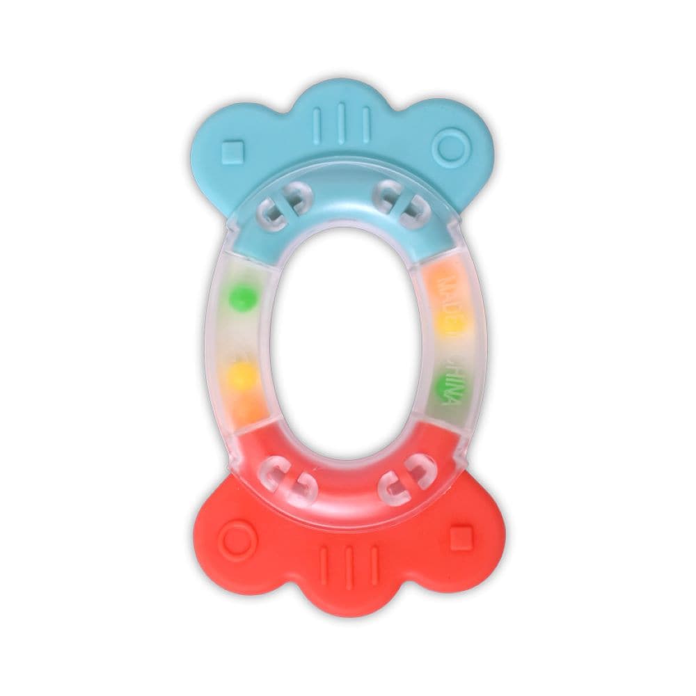 Baby Care Bei&szlig;ring Candy Babyrassel, Greifling, genoppter Griff, ab Geburt bunt - Bild 1