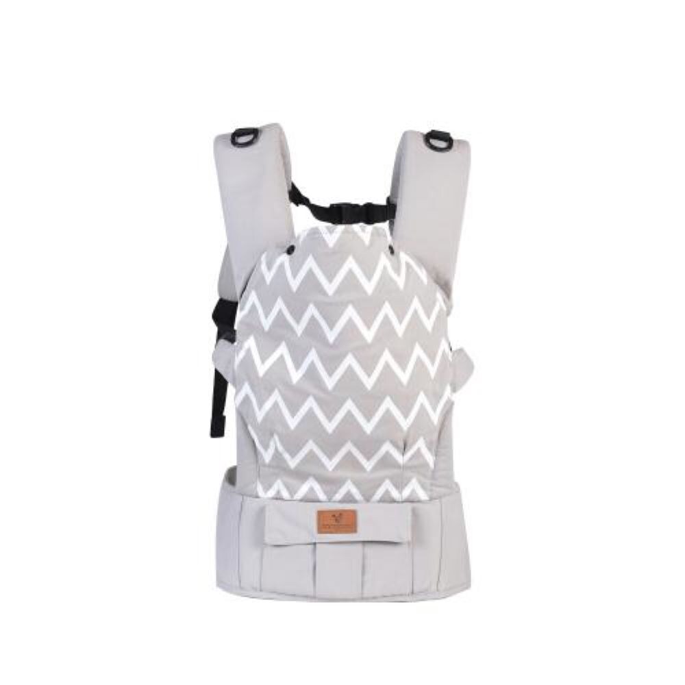 Cangaroo Babytrage Explorer 3 in 1 Bauch- und R&uuml;ckentrage bis 15 kg ab 4 Monate grau - Bild 1