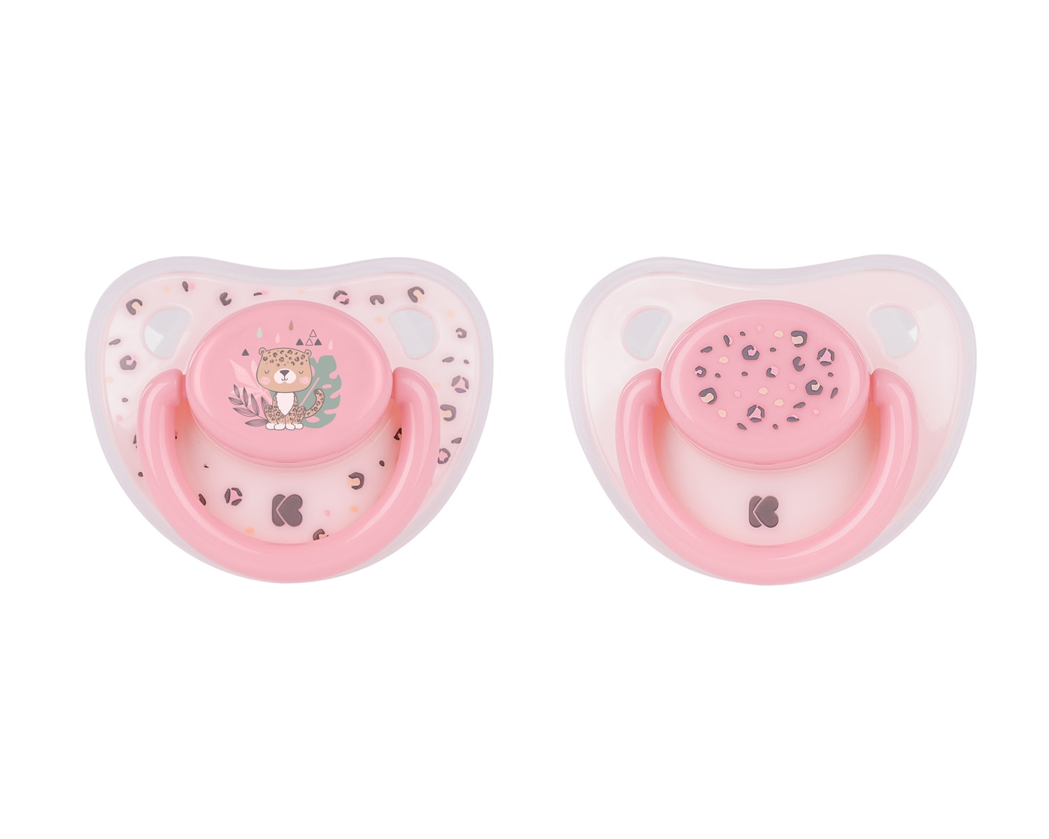 Kikkaboo Baby-Schnuller Savanna 0-6 Monate 2 St&uuml;ck zwei Bel&uuml;ftungsl&ouml;cher Silikon rosa - Bild 1