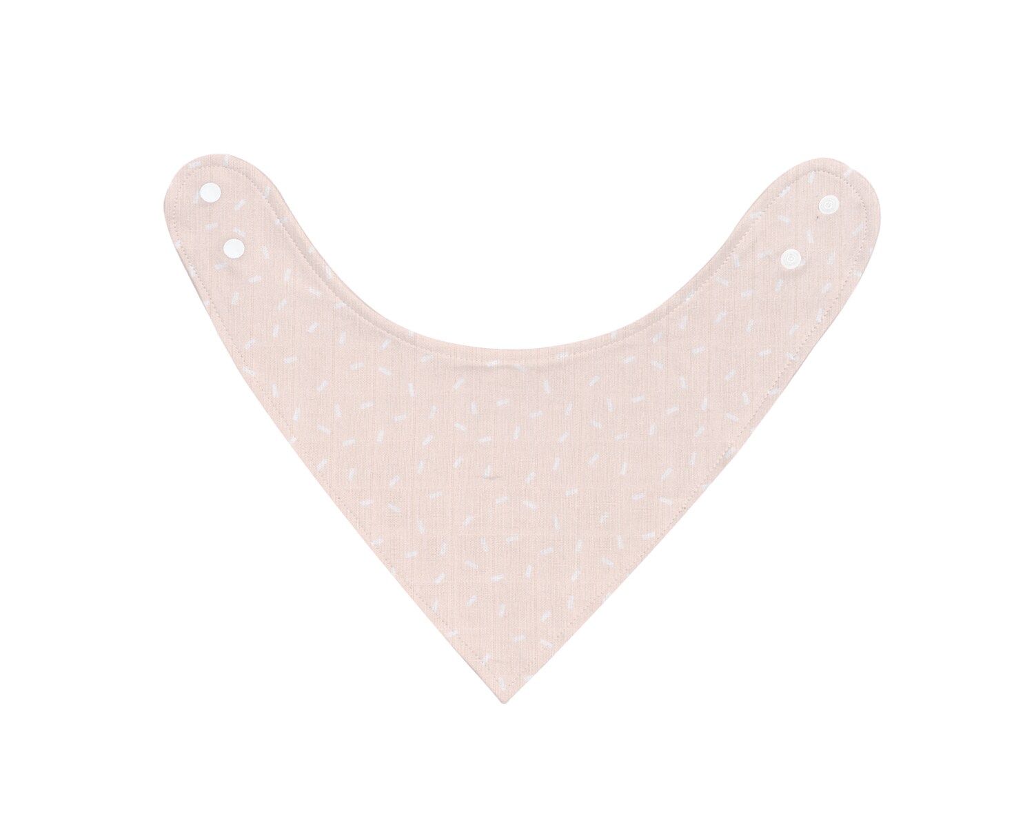 Kikkaboo Babylatz Dreieck Musselin Frottee, Druckknopfverschluss, wasserdicht rosa - Bild 1