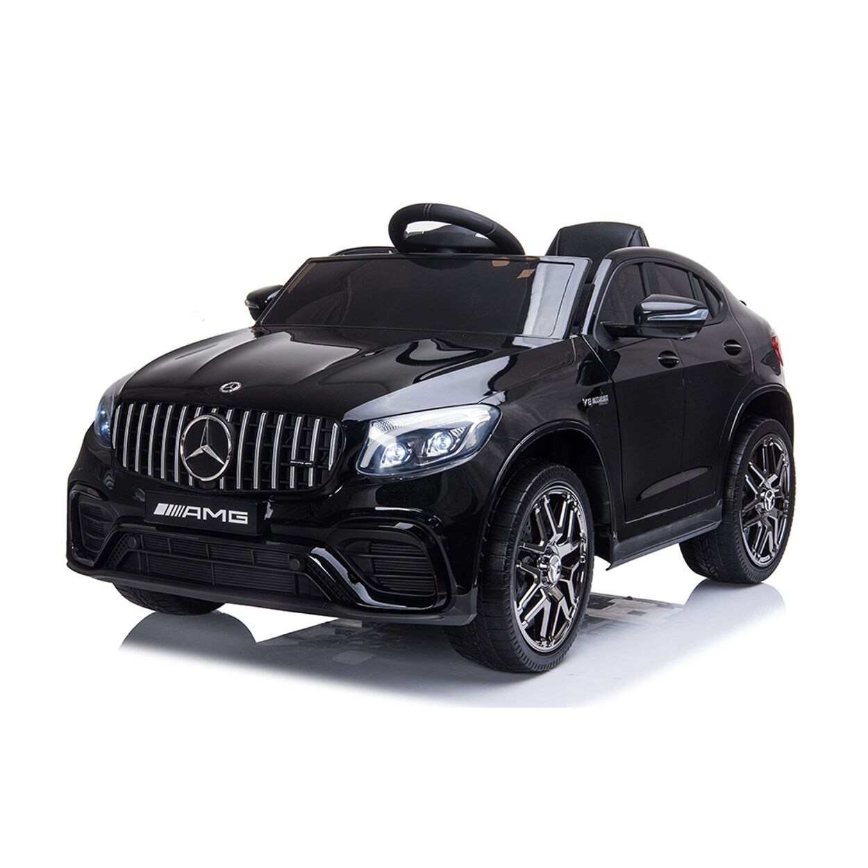 Moni Kinder Elektroauto Mercedes AMG GLC 63S, EVA-Reifen, Musik, Fernbedienung schwarz