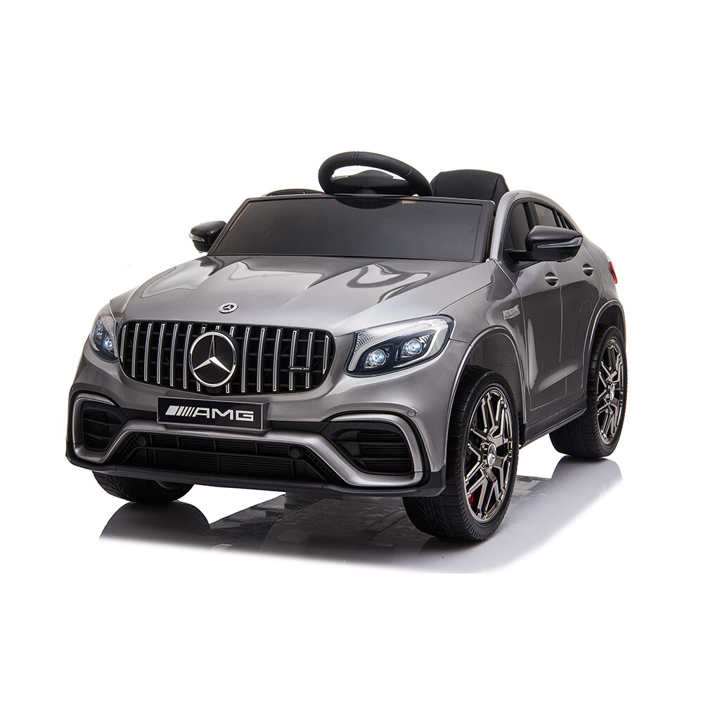 Moni Kinder Elektroauto Mercedes AMG GLC 63S, EVA-Reifen, Musik, Fernbedienung silber - Bild 1