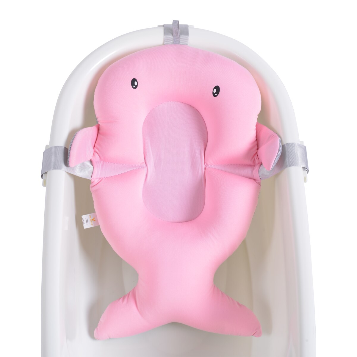 Cangaroo Babybadenetz Bailey Badekissen, Badeauflage, Kunststoff Clips ab Geburt rosa | 03800146268183