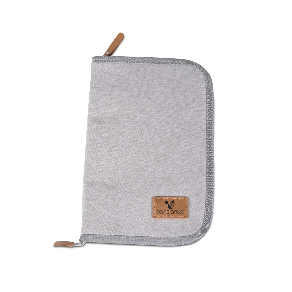 Cangaroo Dokumententasche Liam Reisemappe Rei&szlig;verschluss durchsichtige F&auml;cher beige - Bild 1