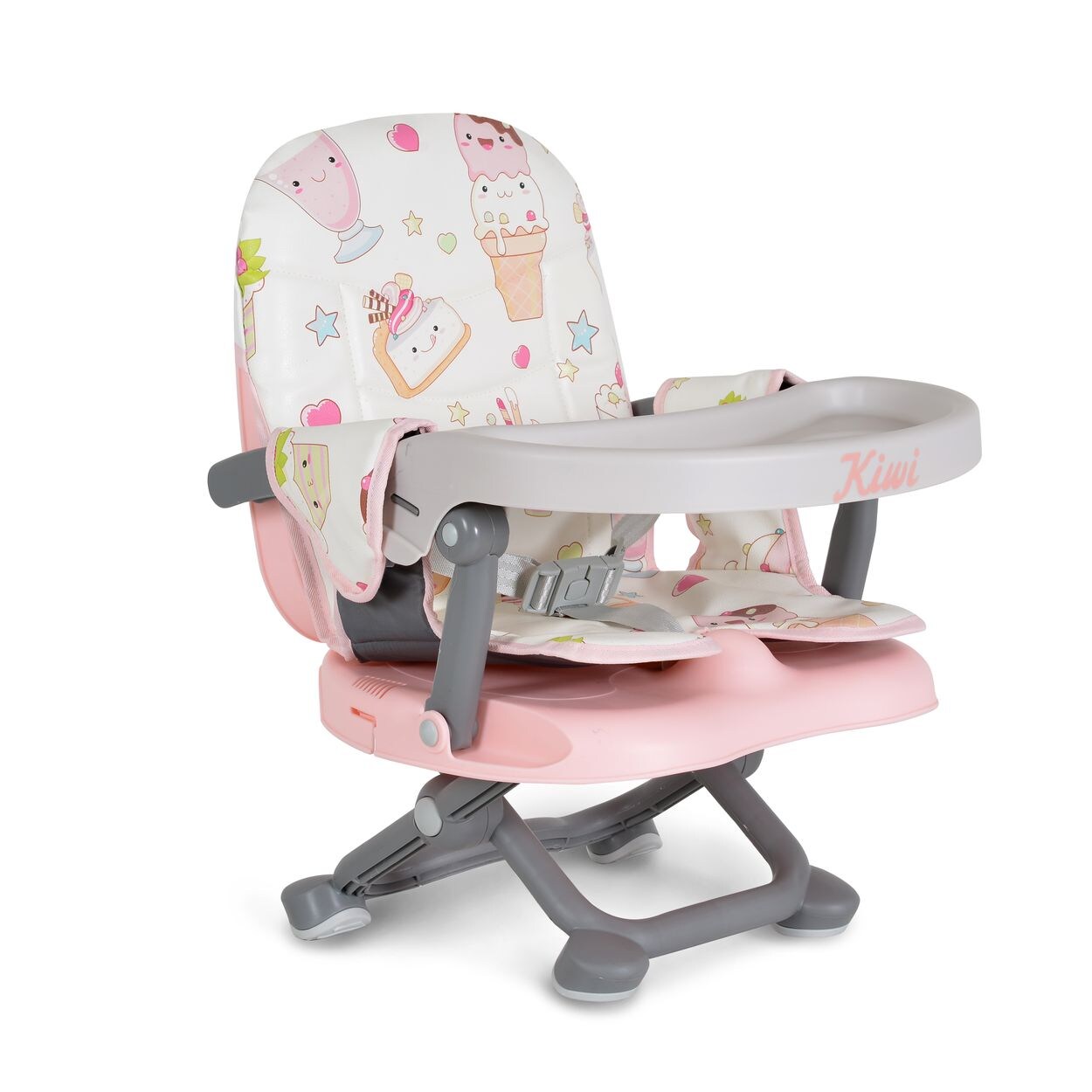 Kinderstuhl Kiwi, Kinder Stuhl-, Sitzerhöhung, Boostersitz, Tisch, klappbar rosa Kuchen