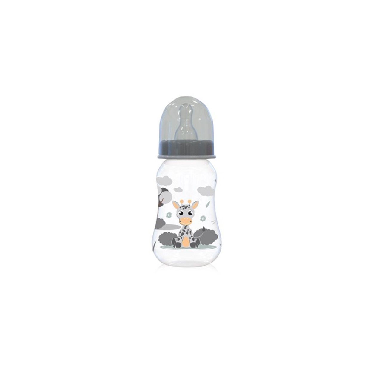 Baby Care Babyflasche Easy Grip 125 ml Silikonsauger Größe 0+, Deckel, ab Geburt blau