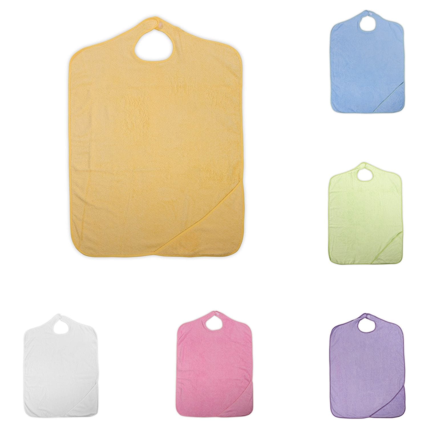 Lorelli Baby-Badehandtuch Duo 80 x 100 cm Kapuzenhandtuch Badesch&uuml;rze ab Geburt gelb - Bild 1