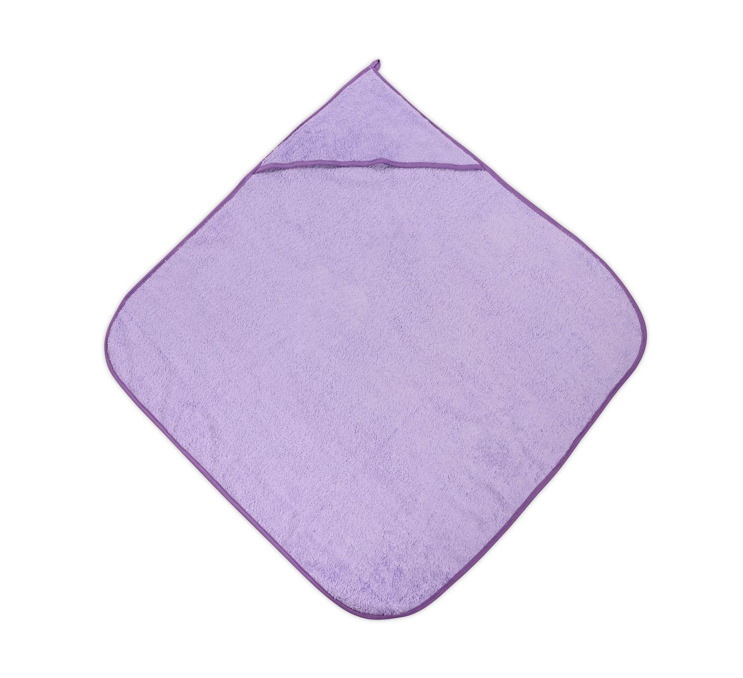Lorelli Baby-Badehandtuch 80 x 80 cm, Kapuzenhandtuch, Badetuch, ab Geburt lila - Bild 1