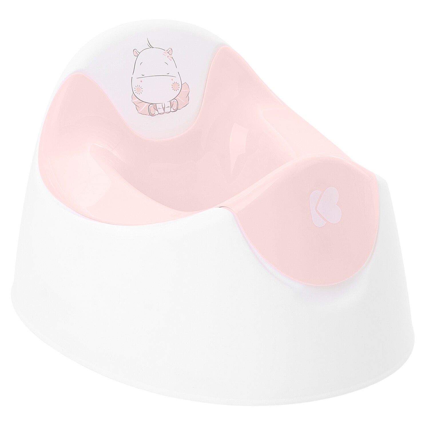 Kikkaboo Töpfchen Hippo Behälter abnehmbar einfaches Reinigen rutschfeste Basis rosa | 03801401010103