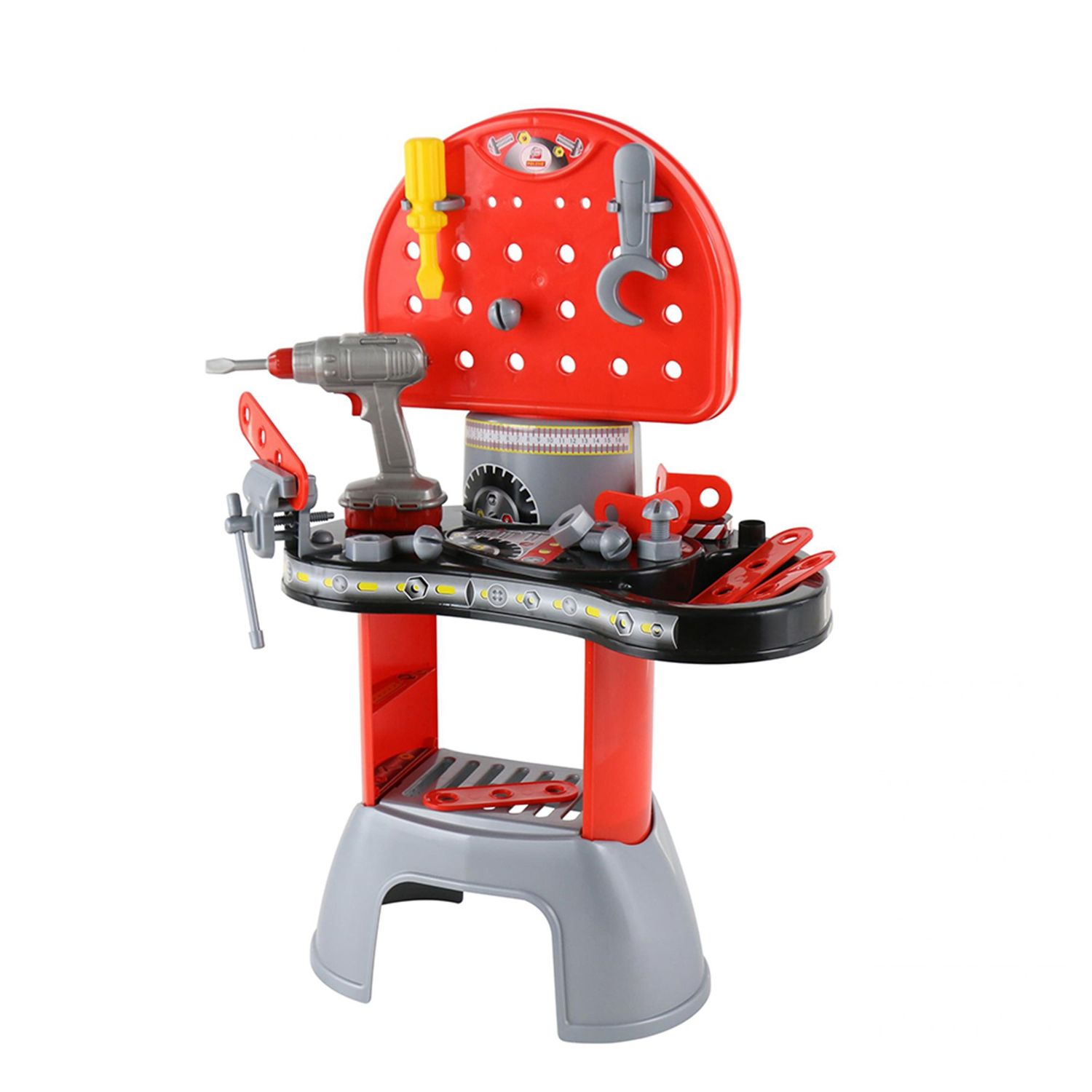 Polesie Kinderwerkstatt 43221 mit Elektroschrauber, Schraubendreher, Zubeh&ouml;r rot - Bild 1