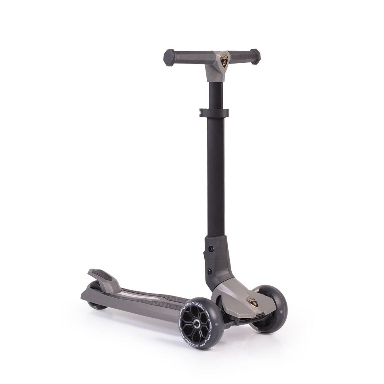 Byox Kinderroller Lamborghini 3 Räder klappbar PU-Räder ABEC-7 LED-Räder Bremse grau