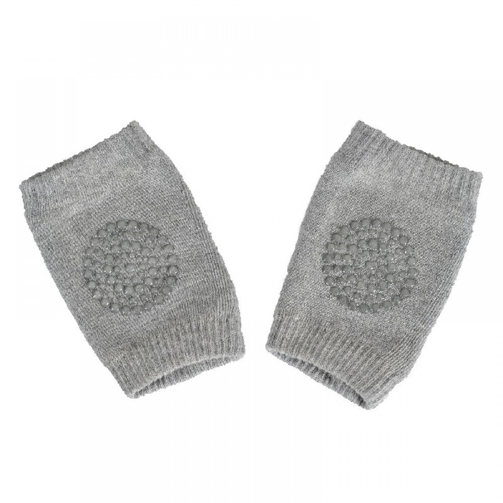 Cangaroo Baby Kniesch&uuml;tzer Itsy Bitsy, Krabbelhilfe, rutschfeste Knieschoner hellgrau - Bild 1