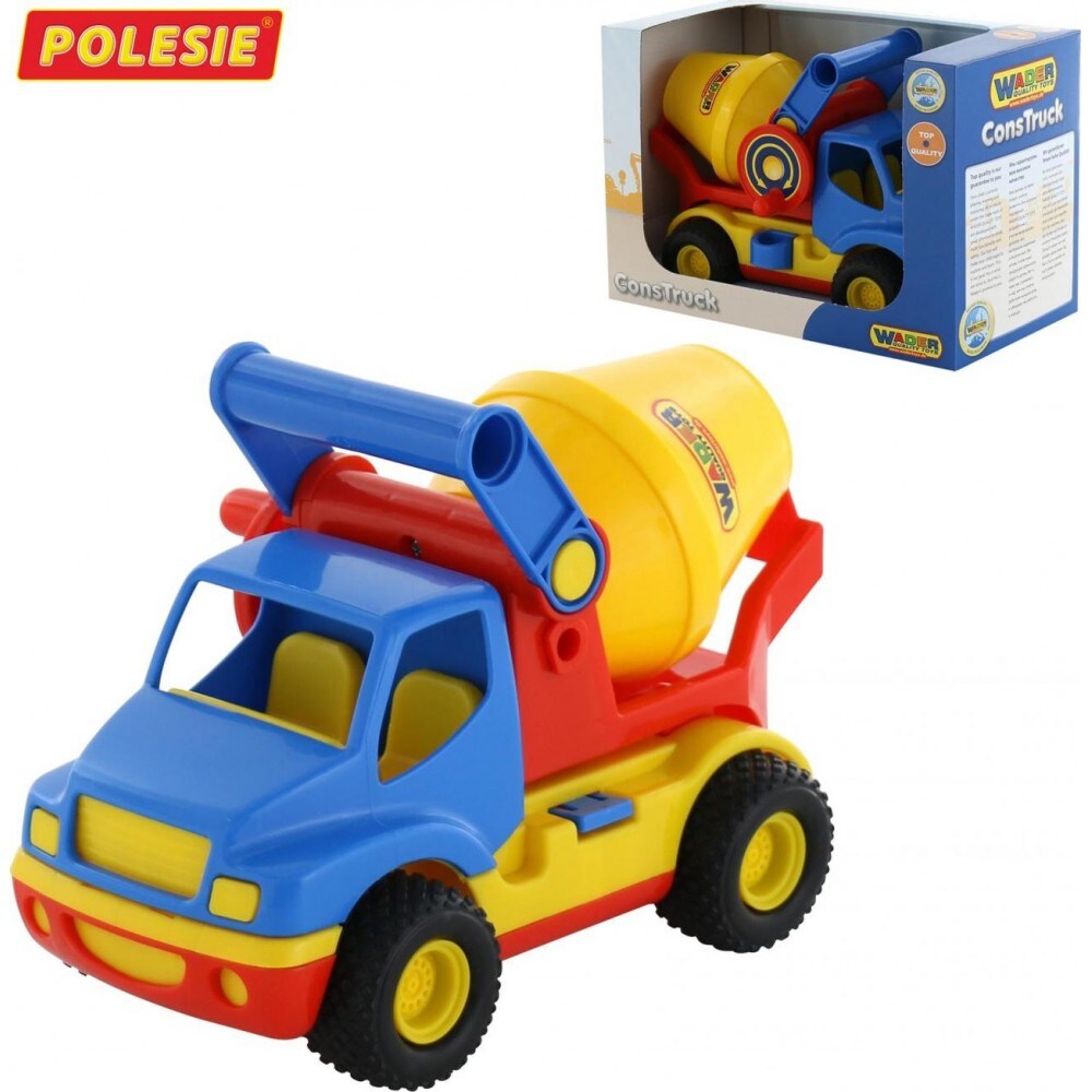 Polesie Spielzeug Betonmischer 37695 Gummireifen LKW-Kipper 27 x 14,8 x 18,5 cm gelb - Bild 1