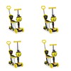 Moni Kinderroller Lollipop 3 in 1 Schiebestange, Sitz, PU-Vorderräder mit LED gelb - Bild 3