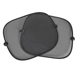 Moni Kinder Autofenster-Sonnenschutz 2-teilig 44 x 36 cm mit je 2 Saugknöpfen schwarz - Bild 1