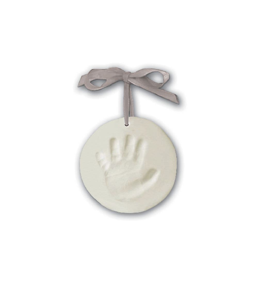 Cangaroo Baby Handabdruck-Bausatz Anh&auml;nger Ausstecher Durchmesser 16cm Holzrolle schwarz - Bild 1