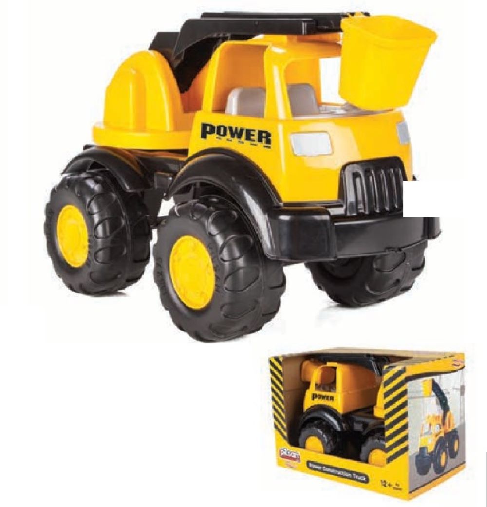 Pilsan Spielzeug LKW 06521 Kranwagen 360&ordm; drehbar, L&auml;nge 44 cm, ab 3 Jahren gelb - Bild 1