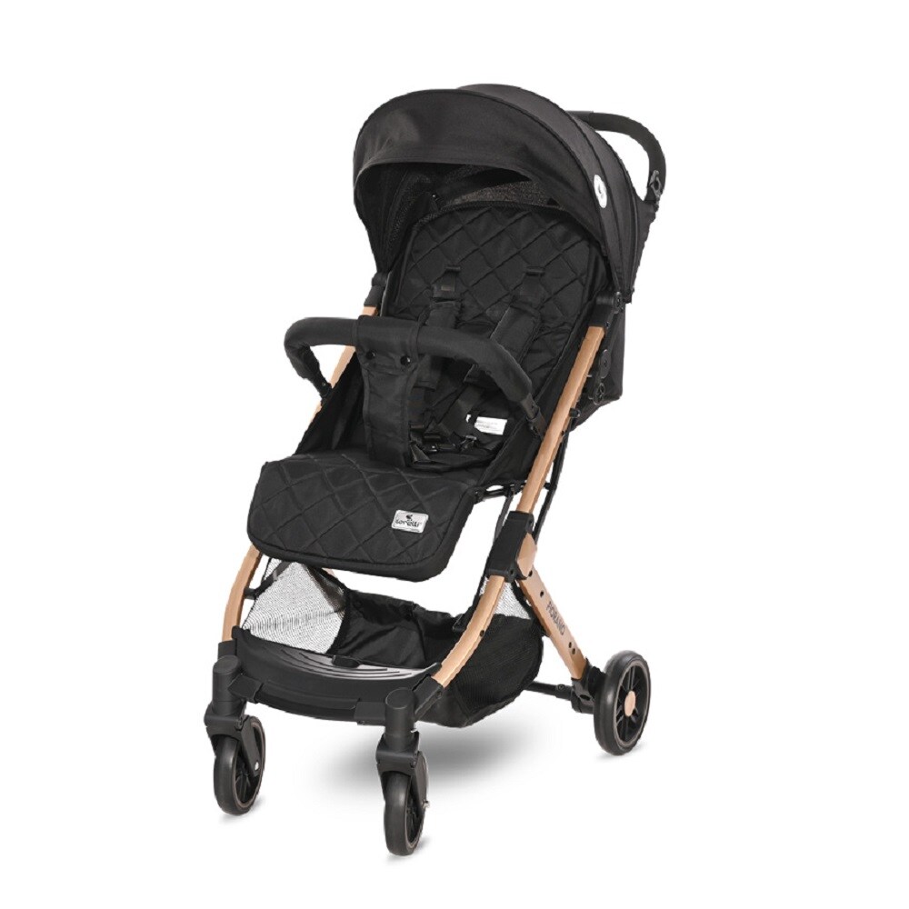 Lorelli Kinderwagen Fiorano faltbar, Ablagekorb, Frontbügel abnehmbar, Bremse schwarz | 03800151971979