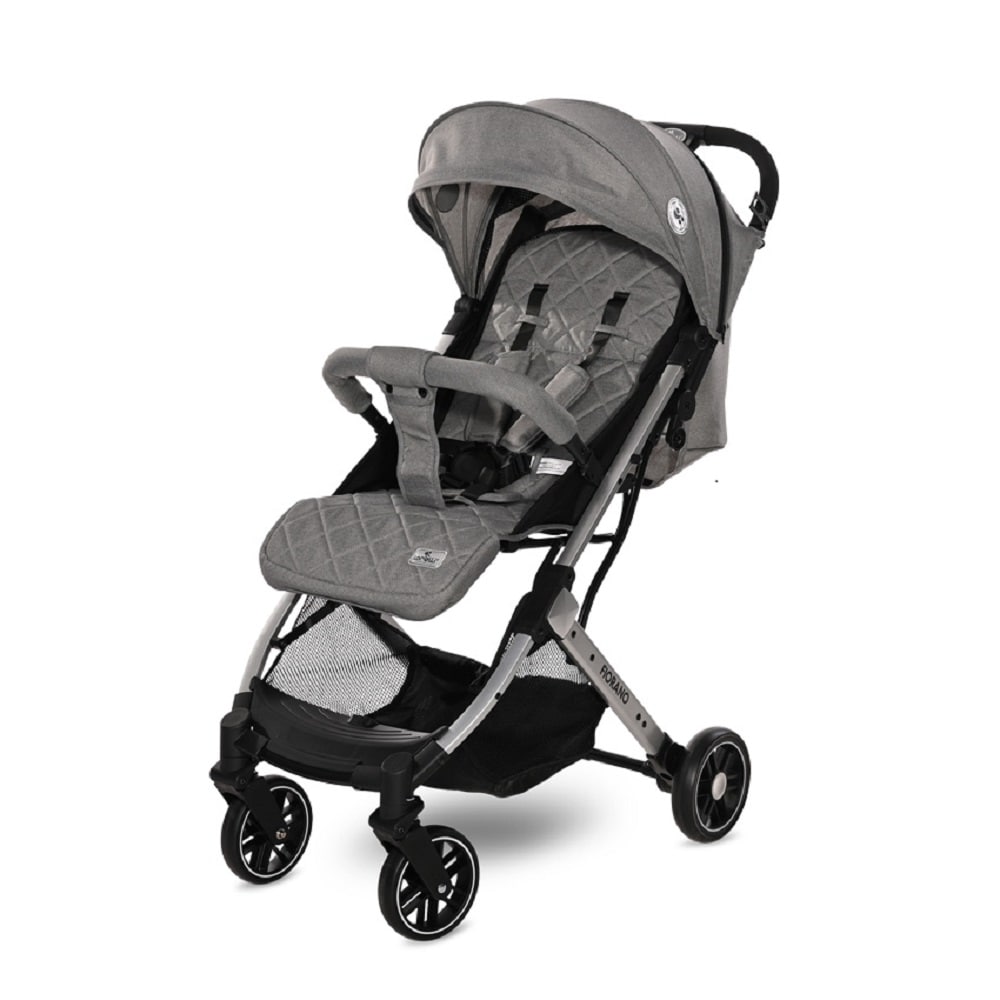 Lorelli Kinderwagen Fiorano faltbar, Ablagekorb, Frontb&uuml;gel abnehmbar, Bremse grau - Bild 1
