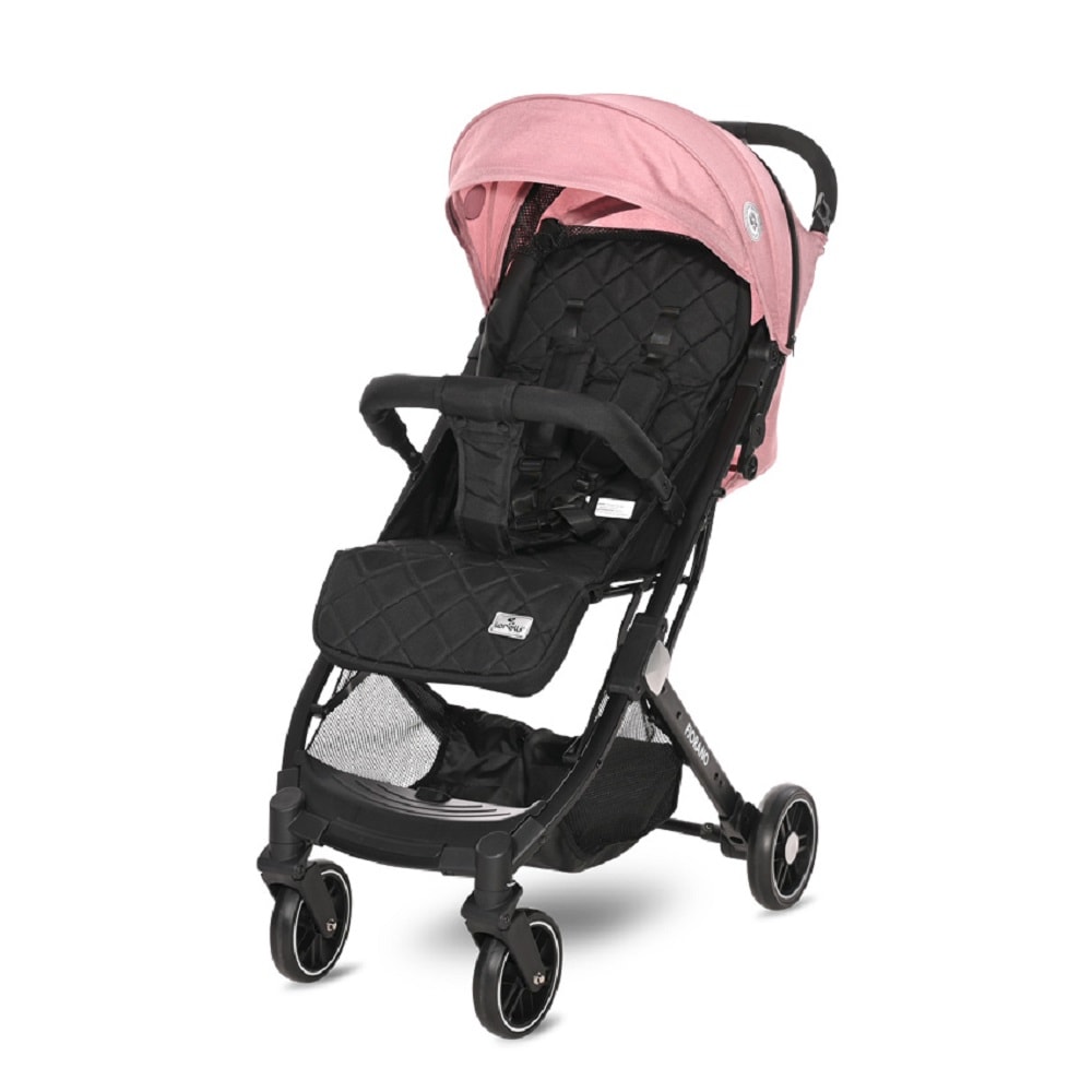 Lorelli Kinderwagen Fiorano faltbar, Ablagekorb, Frontb&uuml;gel abnehmbar, Bremse pink - Bild 1