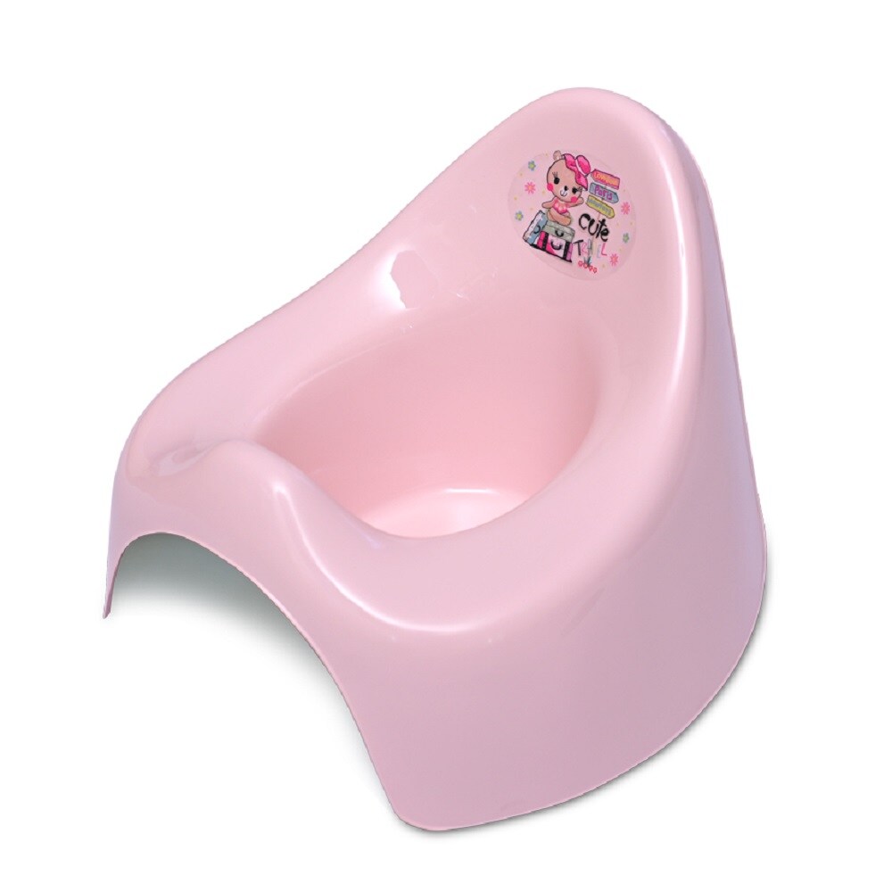 Lorelli T&ouml;pfchen aus unbedenklichem Kunststoff, Spritzschutz, leicht zu reinigen rosa Ballett - Bild 1