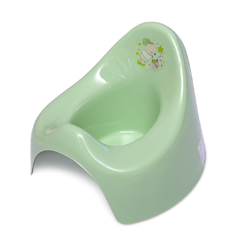 Lorelli T&ouml;pfchen aus unbedenklichem Kunststoff, Spritzschutz, leicht zu reinigen dunkelgr&uuml;n - Bild 1