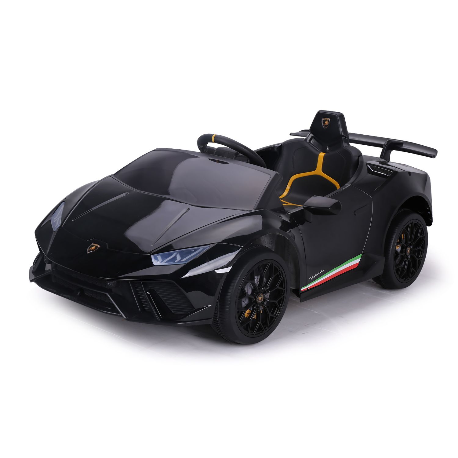 Chipolino Kinder Elektroauto Lamborghini Huracan, Fernbedienung, Musikfunktion black - Bild 1