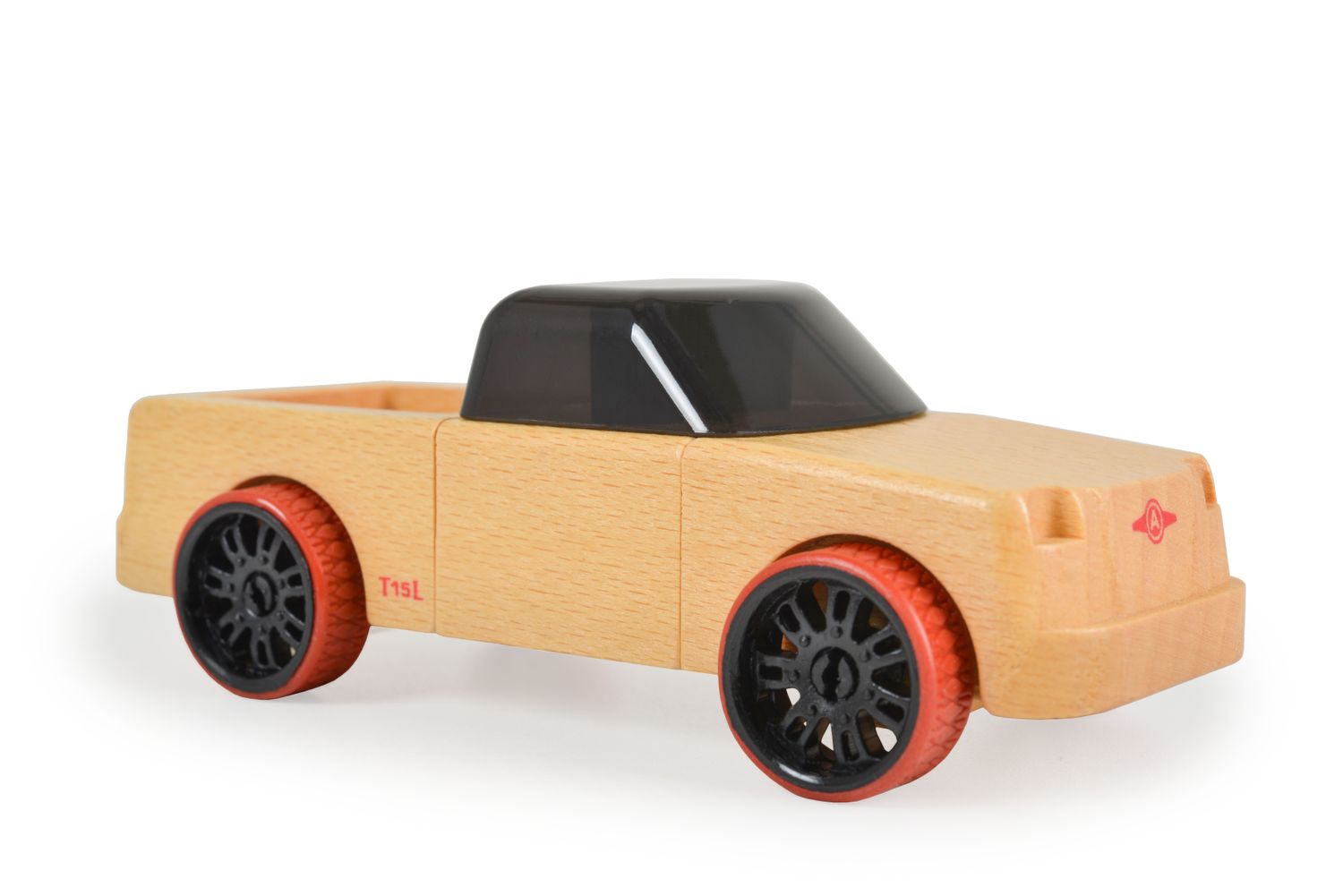 Moni Spielzeugautos Mini aus Buchenholz verschiedene Modelle, ab 4 Jahre schwarz - Bild 1