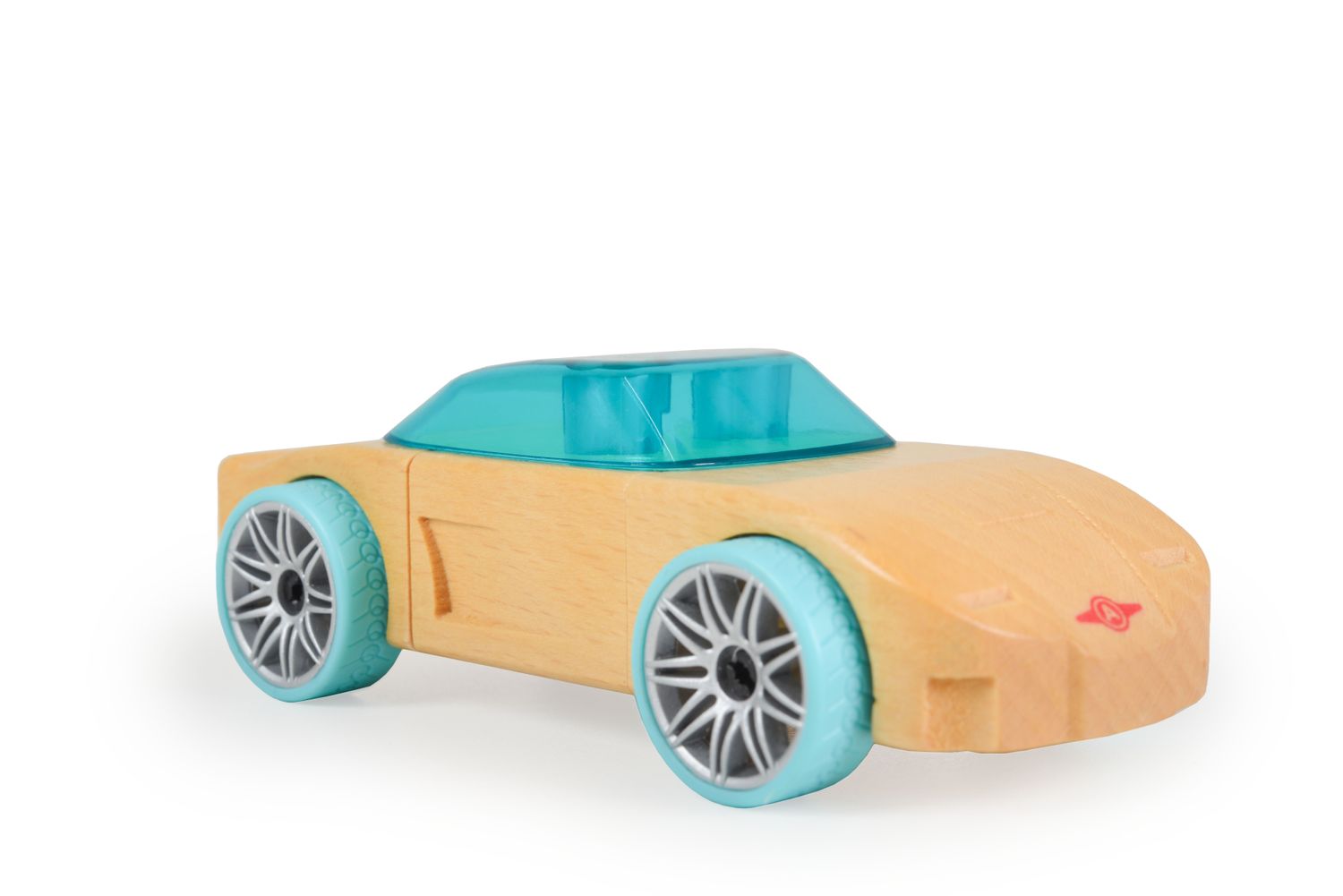 Moni Spielzeugautos Mini aus Buchenholz verschiedene Modelle, ab 4 Jahre blau - Bild 1