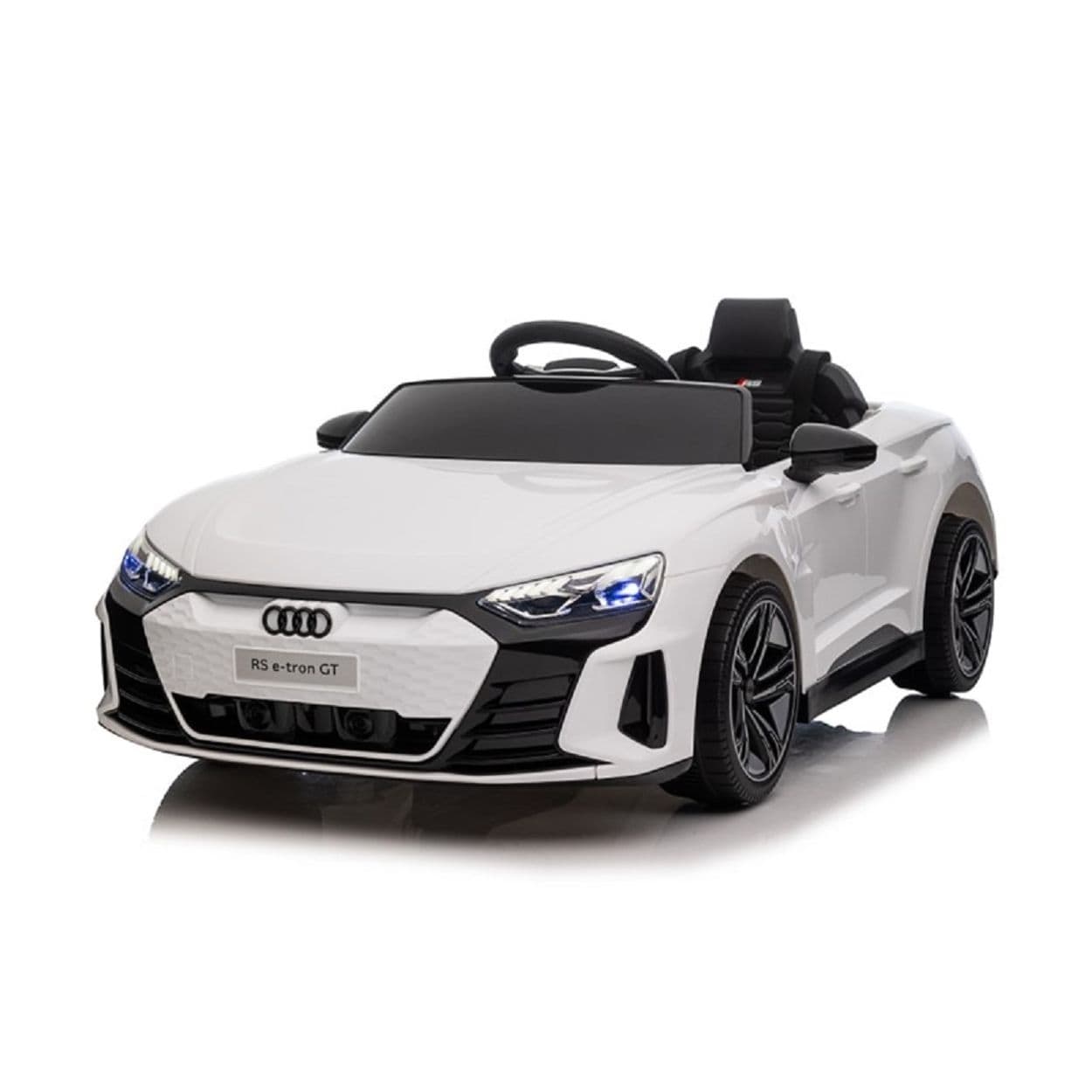 Moni Kinder Elektroauto Audi RS E-Tron GT 6888 Fernbedienung EVA-R&auml;der, Mp3, USB wei&szlig; - Bild 1