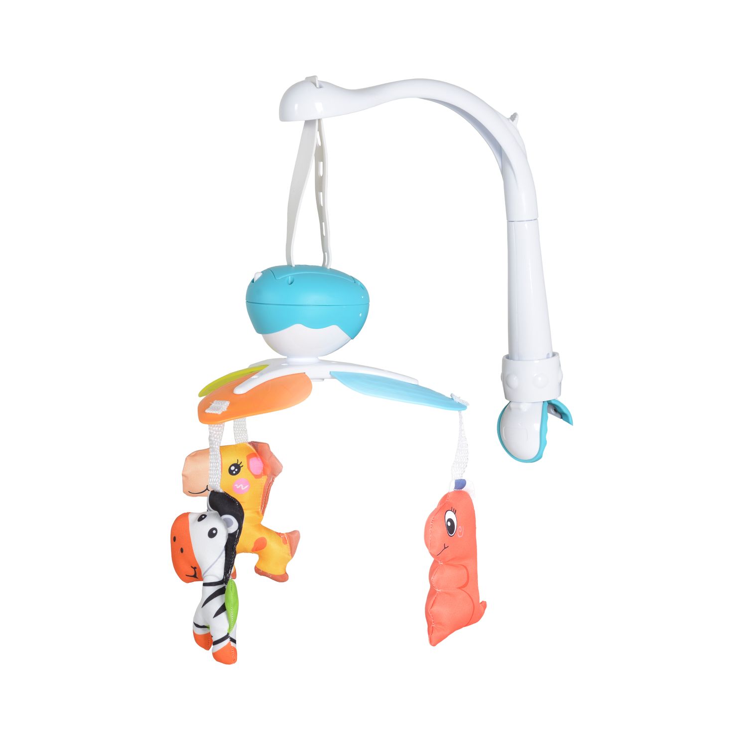 Moni Musik Mobile Dino 6358, drehbar, Musikfunktion, 5 Melodien, Autoabschaltung blau - Bild 1