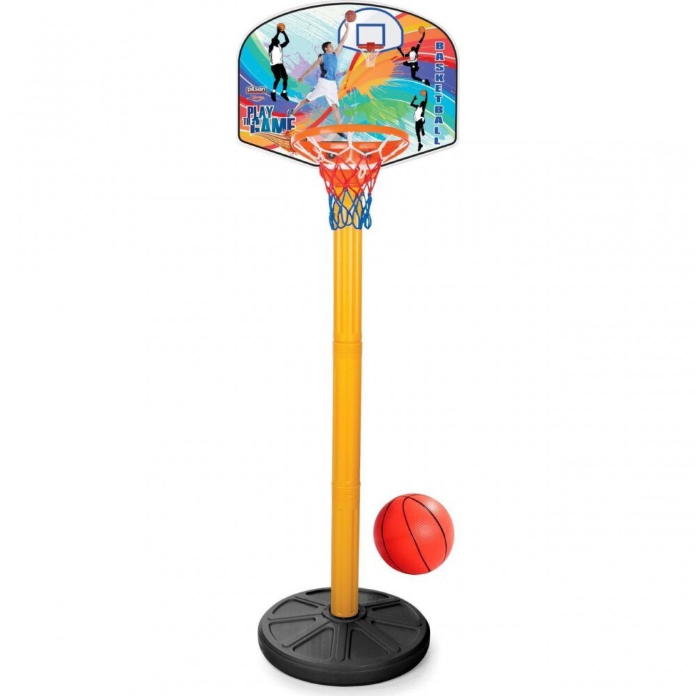 Pilsan Basketball-Set 03398 Ständer Höhe einstellbar Kunststoffball ab 3 Jahre bunt | 08693461033988