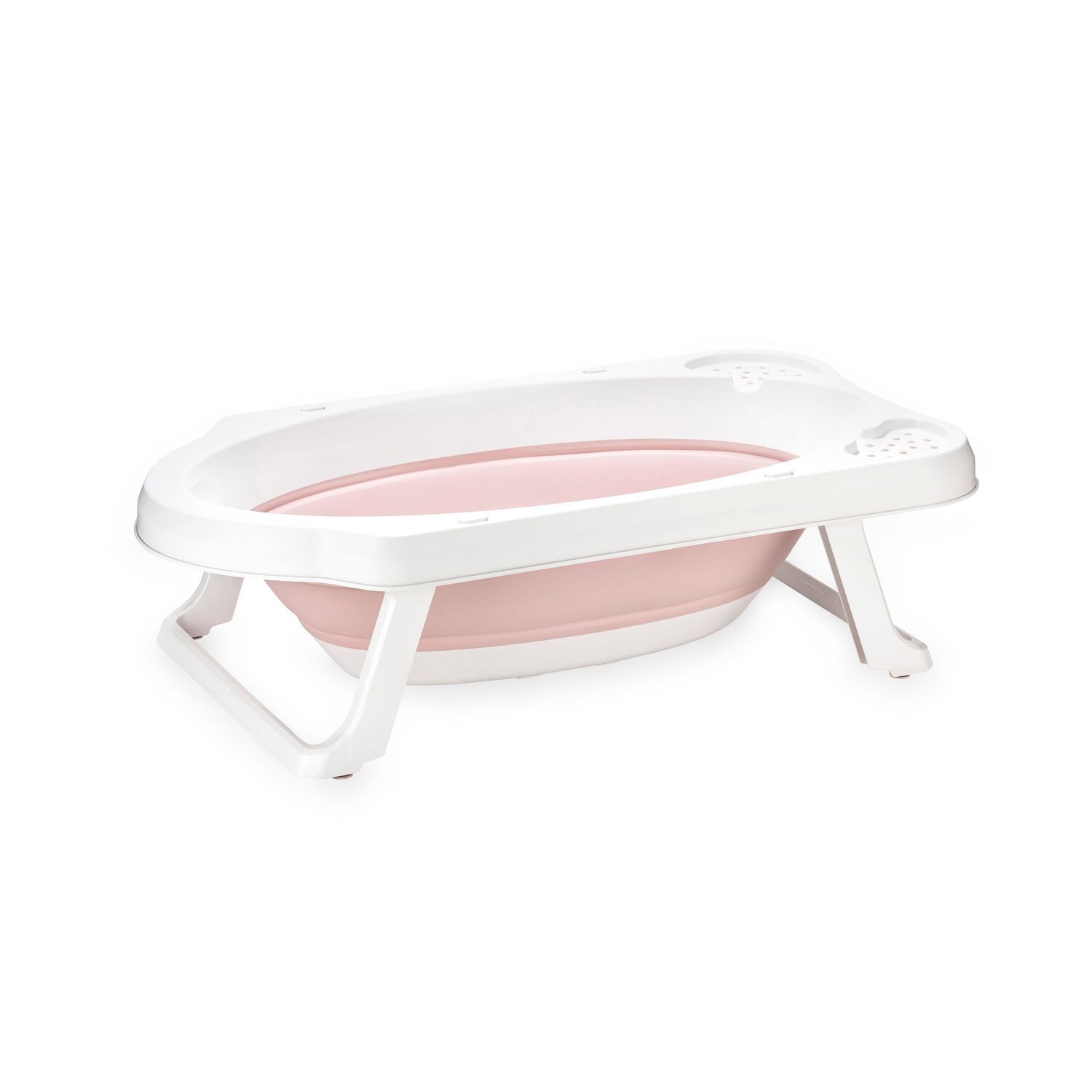 Lorelli Babybadewanne faltbar 82 cm, mit Ablagefächer, klappbar, Kanalabdeckung rosa | 03800151981244