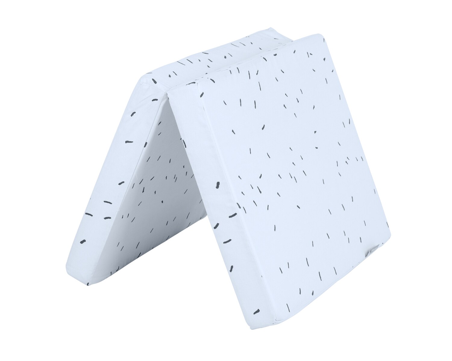 Kikkaboo Babybett-Klappmatratze Bear with me 80 x 45 x 5 cm, Baumwolle blau - Bild 1