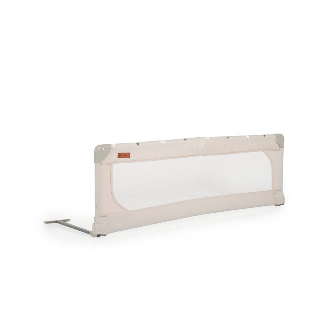 Cangaroo Bettschutzgitter Leinen 130 cm Bettgitter Rausfallschutz Front klappbar beige