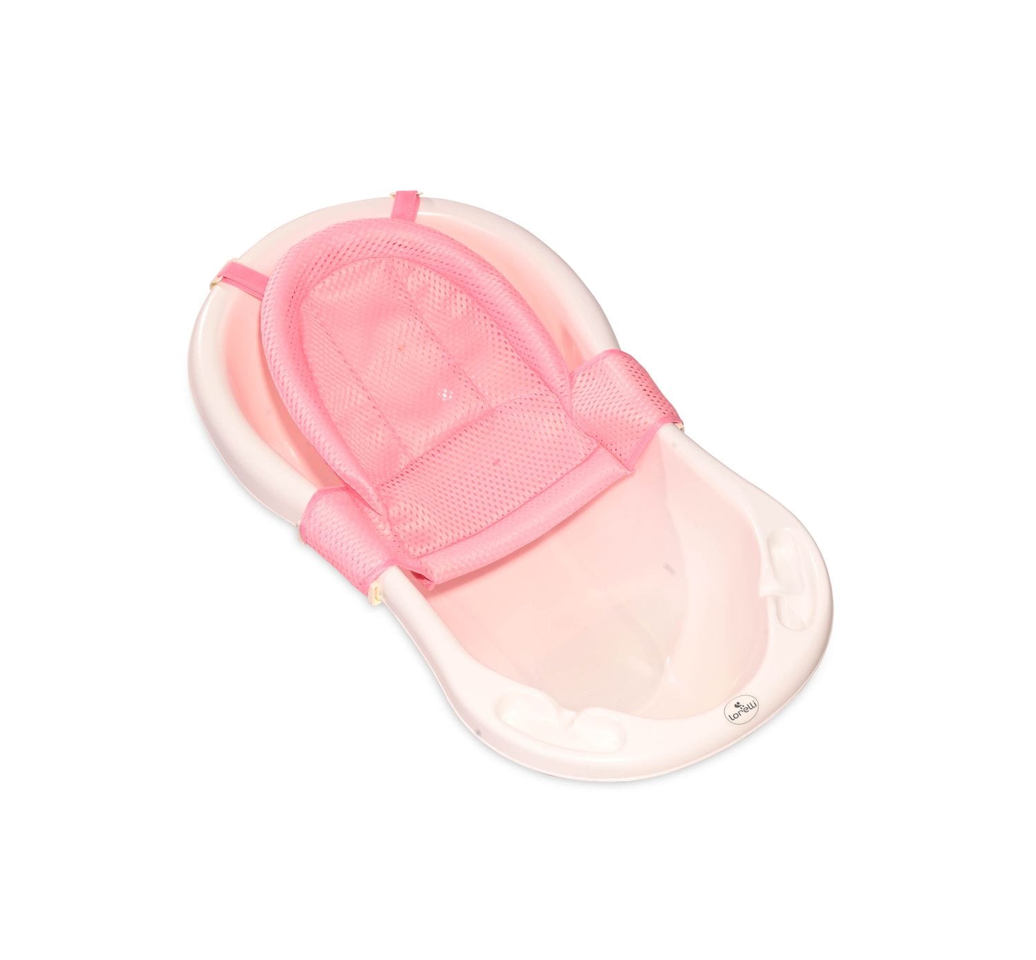 Lorelli Baby Badewannen Netz Froggy Badewanneneinsatz Kunststoff Clips ab Geburt rosa - Bild 1