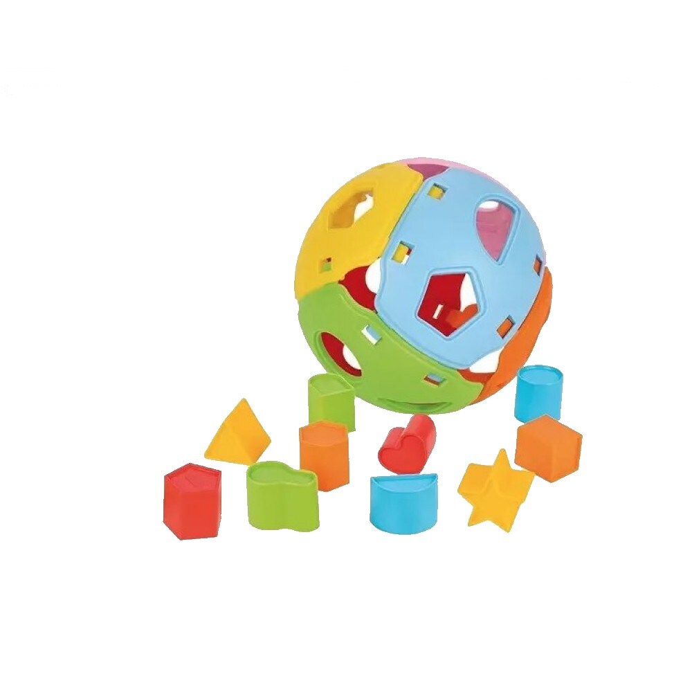 Pilsan Sortierspiel Kugel 03589 Steckspiel Formsortierer 10 verschiedene Formen bunt | 08693461160462