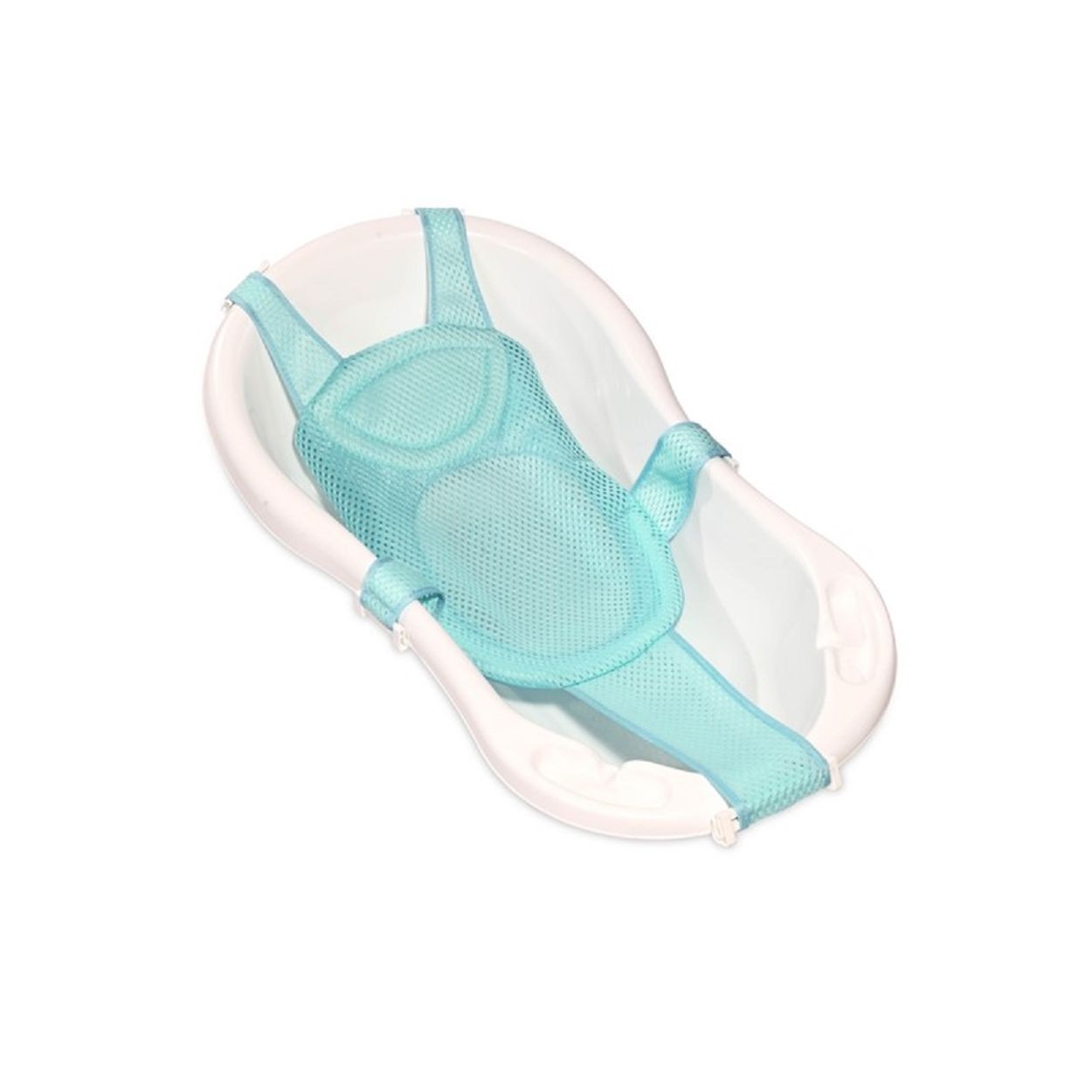 Lorelli Babywannennetz Turtle, Kunststoff Clips, Badewanneneinsatz, ab Geburt t&uuml;rkis - Bild 1