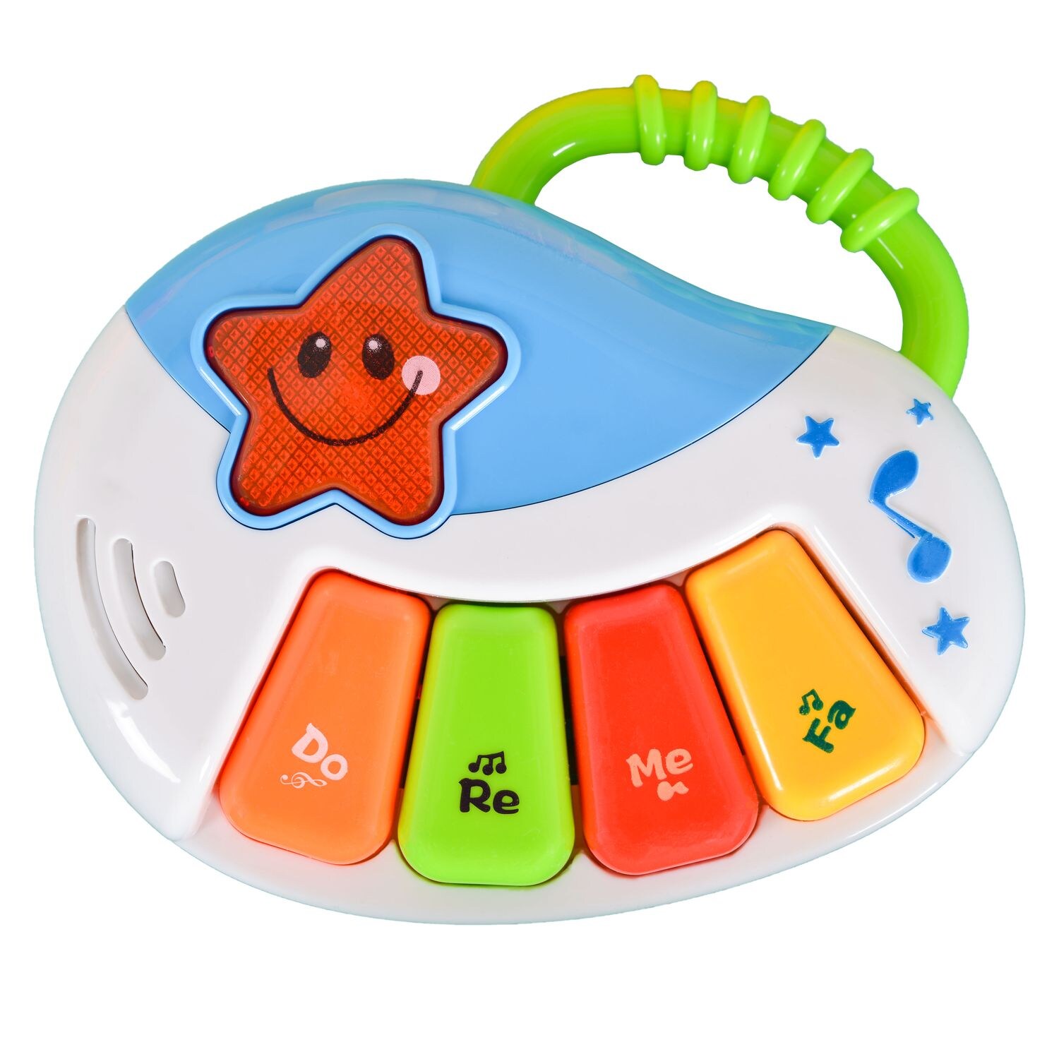 Moni Baby Musikspielzeug-Set Rock Star LT80011 Klavier Tamburin Ente Musik Licht bunt | 03800146261368