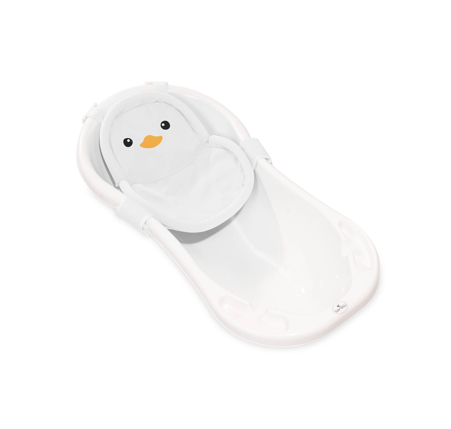 Lorelli Baby Badenetz Pinguin, Clips aus Kunststoff, Badewannennetz, ab Geburt wei&szlig; - Bild 1