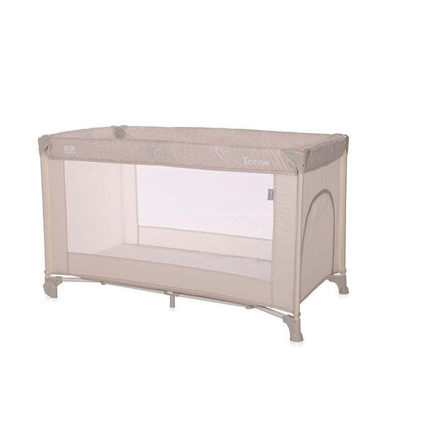 Lorelli Reisebett Torino Laufstall seitlicher Eingang, Tragetasche, Faltmatratze braun - Bild 1