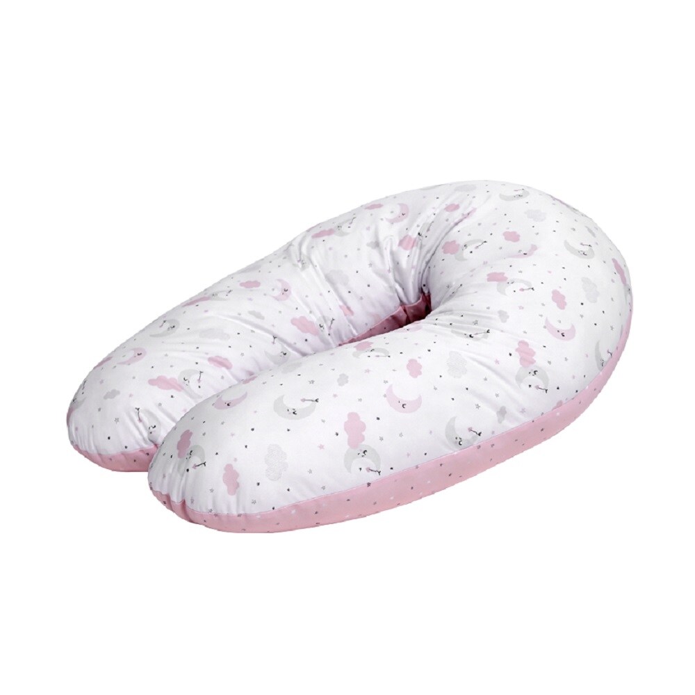 Lorelli Schwangerschaftskissen Stillkissen, 100% Baumwolle, 190 cm lang pink | 03800166104201