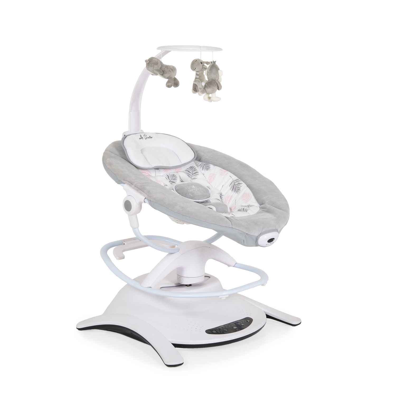 Cangaroo Babywippe La Scala elektrisch Schaukelfunktion Vibration Fernbedienung rosa - Bild 1