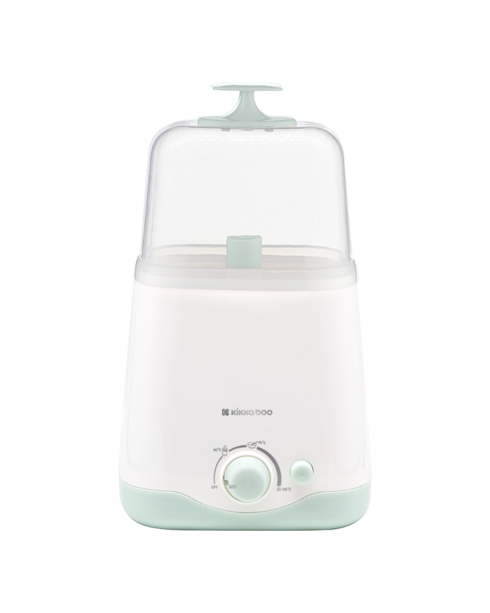 Kikkaboo Doppelflaschenw&auml;rmer 3 in 1 Twinny erw&auml;rmen, sterilisieren, Abdeckung gr&uuml;n - Bild 1