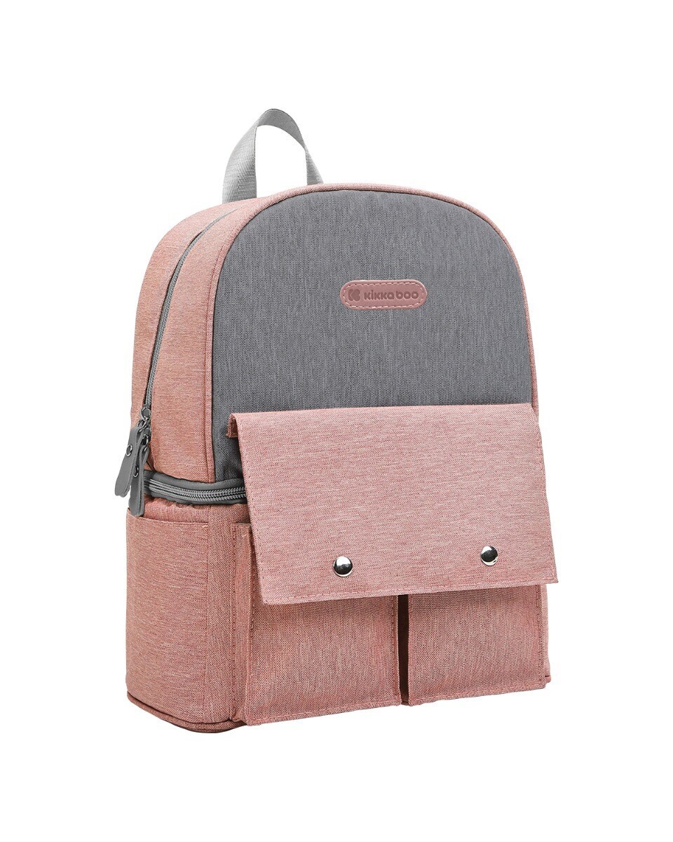 Kikkaboo Wickeltasche Nia Rucksack, Reißverschlussöffnung, verschiedene Fächer rosa | 03801108020719