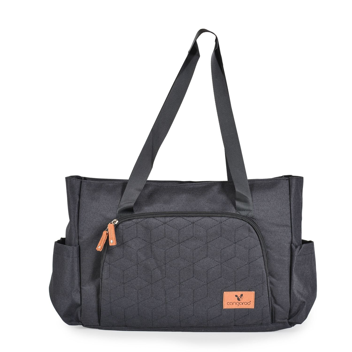 Cangaroo Wickeltasche Keily Henkel Hauptfach mit Reißverschluss Wickelunterlage schwarz | 03800146269647