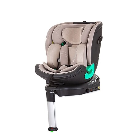 Chipolino Kindersitz i-Size Max Safe (40 - 150 cm) Stützbein Isofix 360° drehbar beige - Bild 1