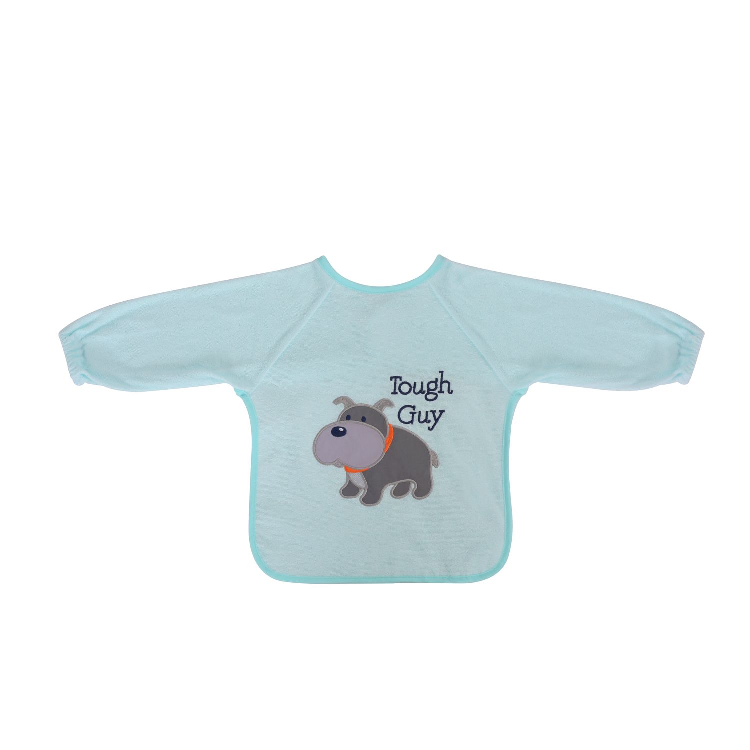 Baby Care Babyl&auml;tzchen 1026027 Langarm Stickerei wasserdicht Selbstverschluss blau - Bild 1