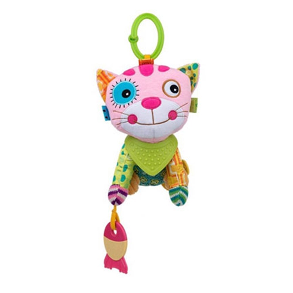 Bali Bazoo Kuscheltier C-Ring Greifling Activity Spielzeug Plüschtier ab Geburt rosa