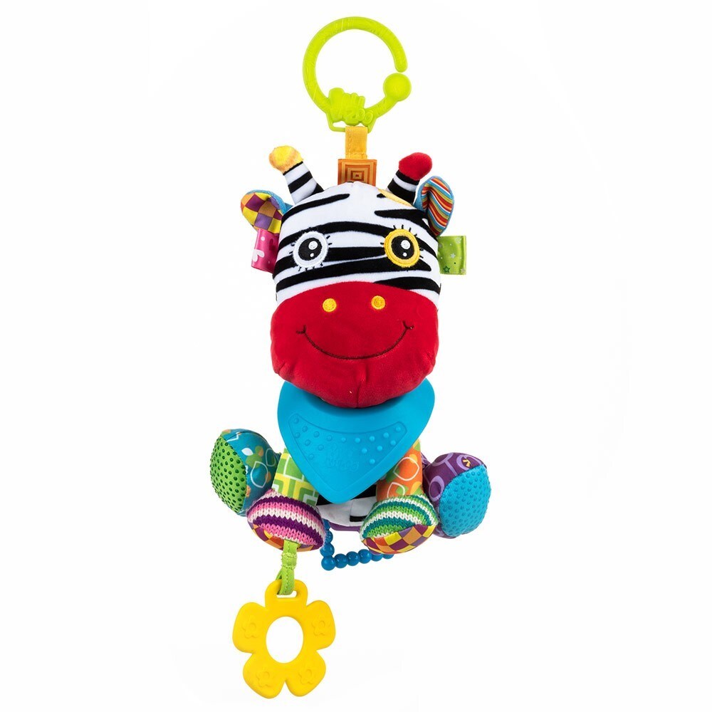 Bali Bazoo Kuscheltier C-Ring Greifling Activity Spielzeug Plüschtier ab Geburt schwarz/weiß